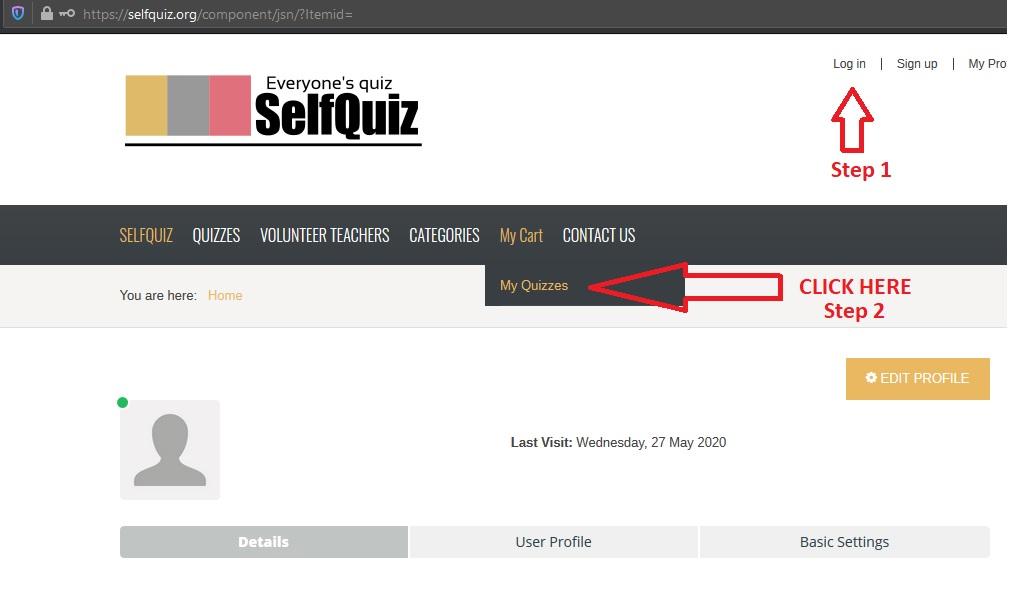 how to get your certificate at SelfQuiz